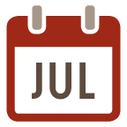 July calendar icon